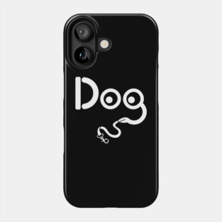 Minimalist Dog Face T-Shirt - Funny Dog Lover Gift Phone Case
