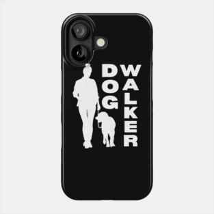 Professional Dog Walker Minimalist T-Shirt Phone Case