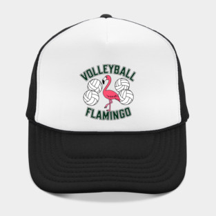 Volleyball Flamingo Funny Animal Sports Hat