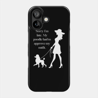Funny Poodle Mom T-Shirt - Chic Dog Lover Gift Phone Case