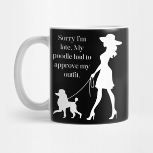 Funny Poodle Mom T-Shirt - Chic Dog Lover Gift Mug