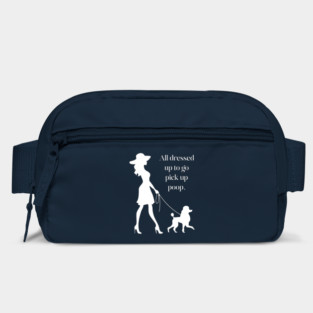 All Dressed Up to Pick Up Poop Funny Poodle Mom T-Shirt Bag