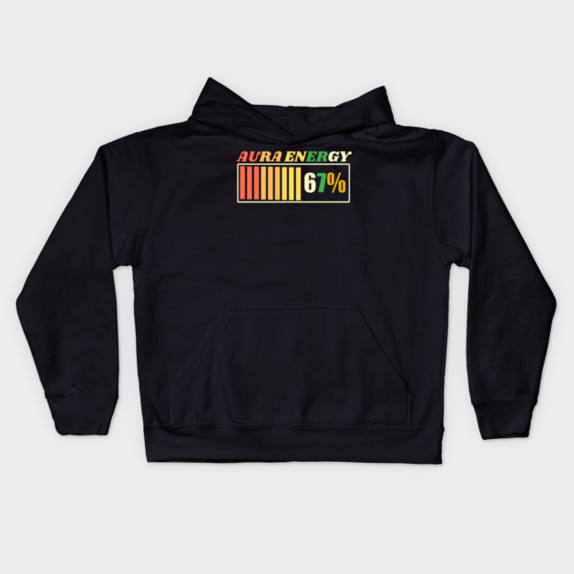 Aura Energy 67 Meme Gen Alpha Kids Hoodie by The WYLD Tribe