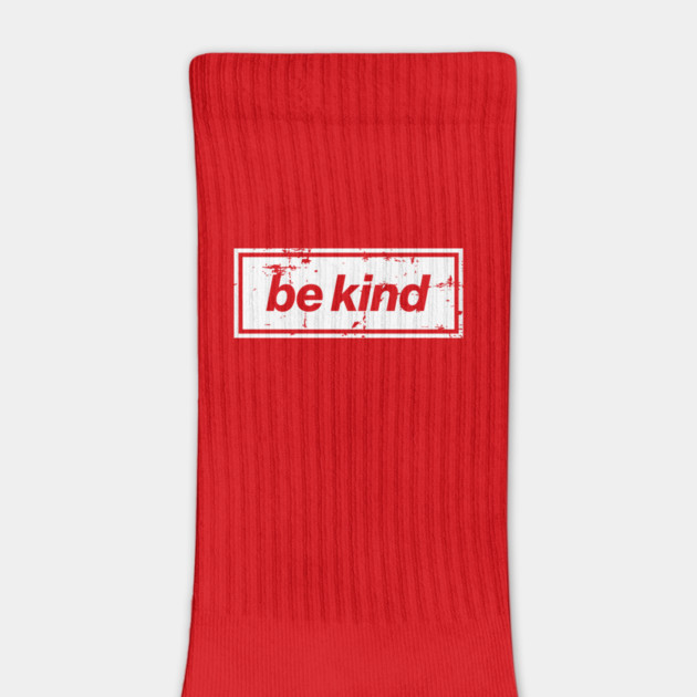 Be Kind Oasis Distressed Typography – Bold Positive Message Design White by Butter Creative