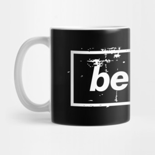 Be Kind Oasis Distressed Typography – Bold Positive Message Design Black Mug