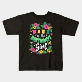 Aloha Hawaii Aunt Titi Of The Birthday Girl Kids T-Shirt