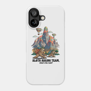 Funny Sloth Hiking Phone Case