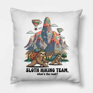Funny Sloth Hiking Pillow