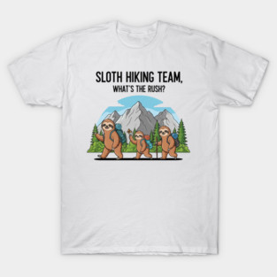 Funny Sloth Hiking T-Shirt