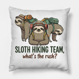 Funny Sloth Hiking Pillow