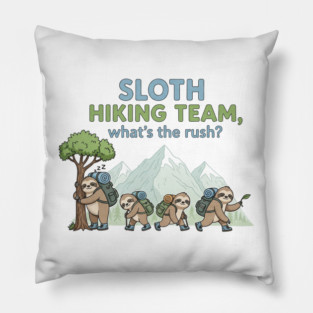 Funny Sloth Hiking Pillow