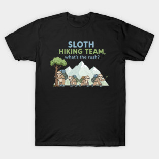 Funny Sloth Hiking T-Shirt