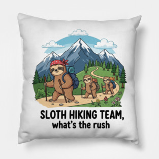 Funny Sloth Hiking Pillow