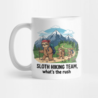 Funny Sloth Hiking Mug