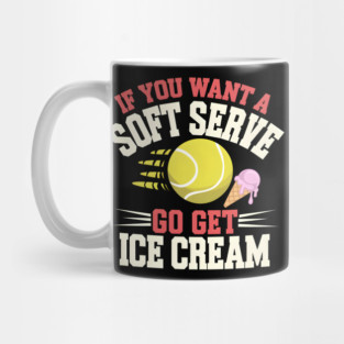 Funny Tennis Soft Serve Ice Cream Mug