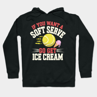 Funny Tennis Soft Serve Ice Cream Hoodie