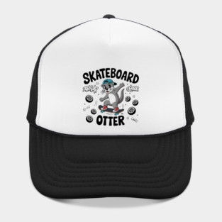 Skateboard Otter – Funny Animal Skater Hat