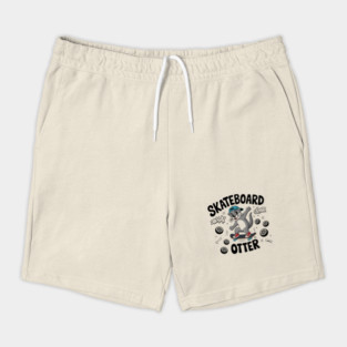 Skateboard Otter – Funny Animal Skater Shorts