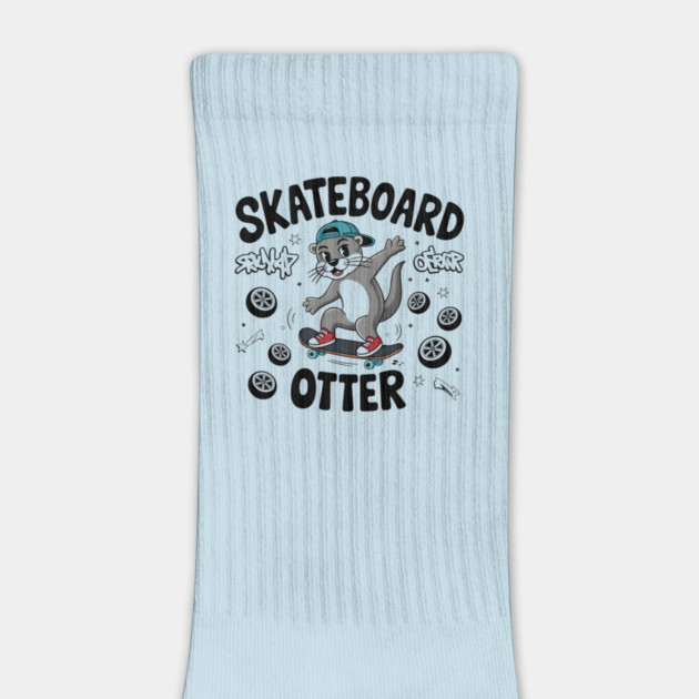 Skateboard Otter – Funny Animal Skater by MakerMind8.2