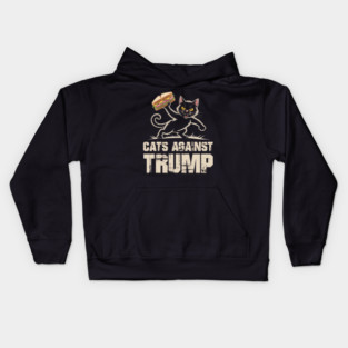 Cats-Against-Trump Kids Hoodie