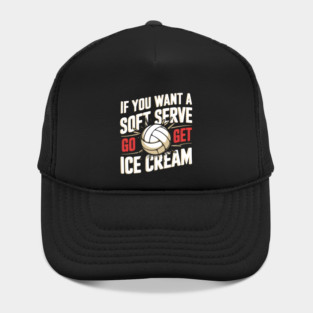 Funny Volleyball Soft Serve Ice Cream Hat