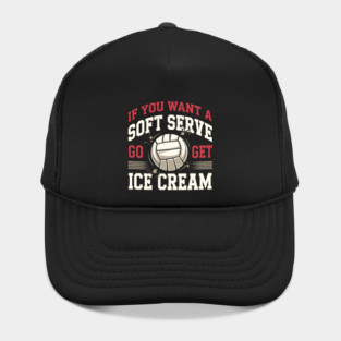 Funny Volleyball Soft Serve Ice Cream Pun Hat