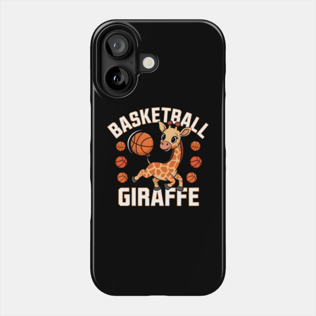 Basketball Giraffe – Cute Funny Sports Animal Phone Case by MakerMind8.2