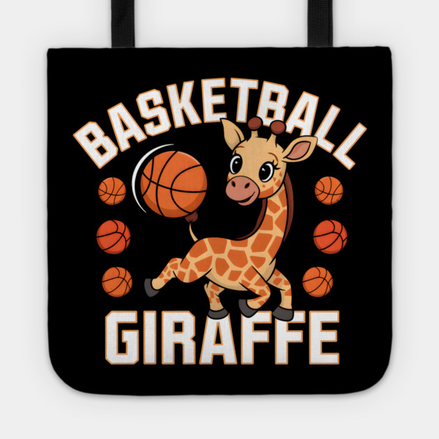 Basketball Giraffe – Cute Funny Sports Animal Tote by MakerMind8.2