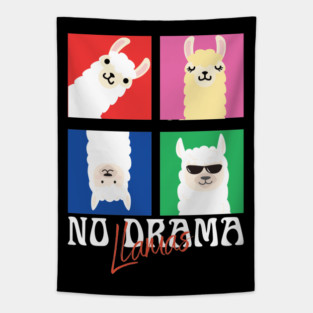 No Drama Llamas - Chill Llama Club Tapestry