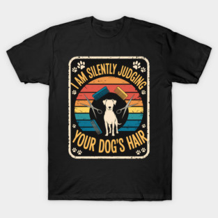 Paw Print Dog Groomer Artwork Funny Pet Grooming T-Shirt