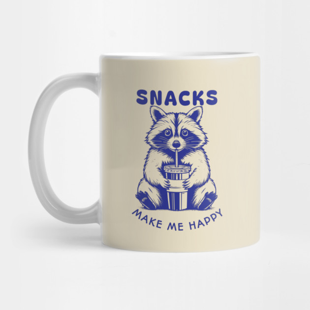 Snacks Make Me Happy Raccoon by Kevin's Store 2