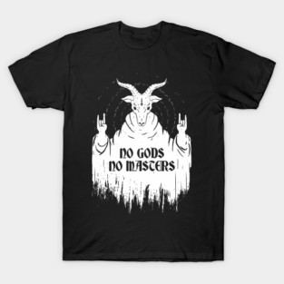 No Gods No Masters – Baphomet Occult Symbol T-Shirt