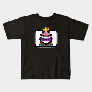 Laughing King Emote Clash Royal Game Trending Kids T-Shirt