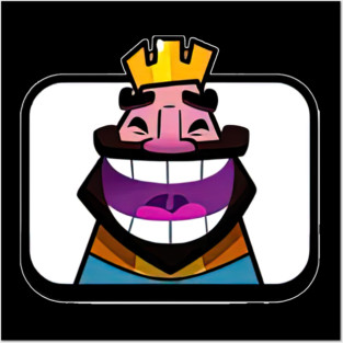 Laughing King Emote Clash Royal Game Trending Posters and Art