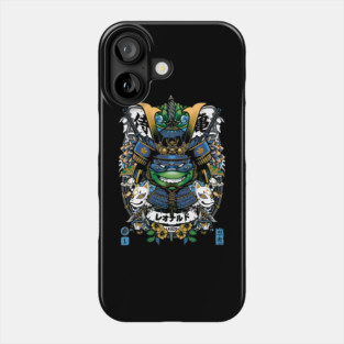 Blue Turtle Samurai Phone Case