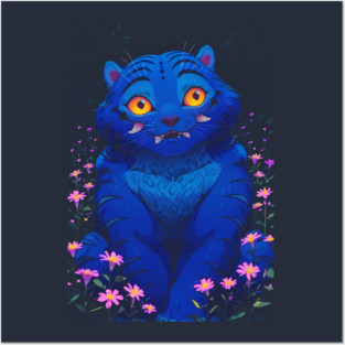 kpop derpy tiger flowers Posters and Art