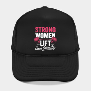 Womens Female Empowerment Weight Lifting Feminist Hat
