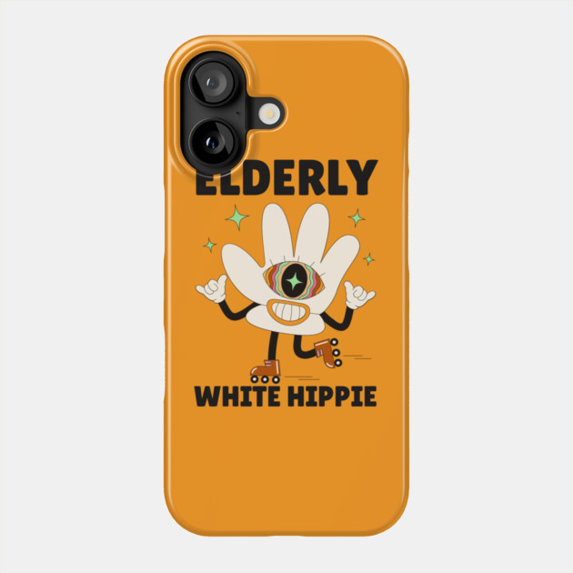 Elderly White Hippie Phone Case by The WYLD Tribe