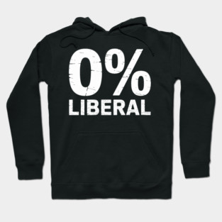 0% liberal Hoodie