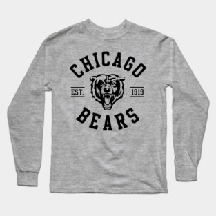Chicago Bears Football Vintage Sports Long Sleeve T-Shirt