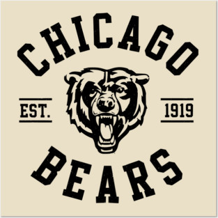 Chicago Bears Football Vintage Sports Posters and Art