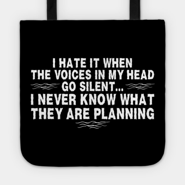 I hear Voices Tote by The WYLD Tribe