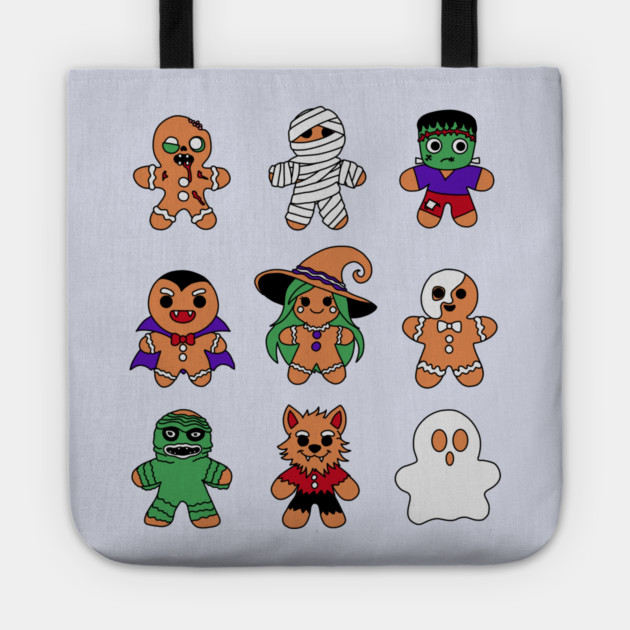 Classic Monsters Gingerbread Men Tote by H. R. Sinclair