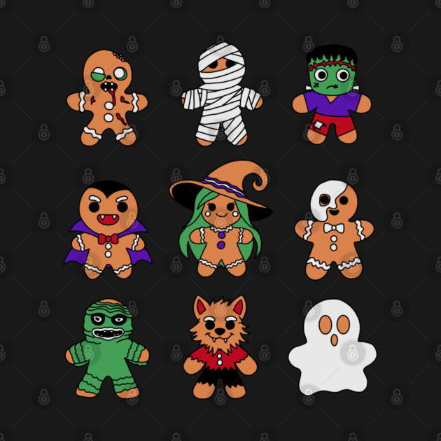 Classic Monsters Gingerbread Men by H. R. Sinclair