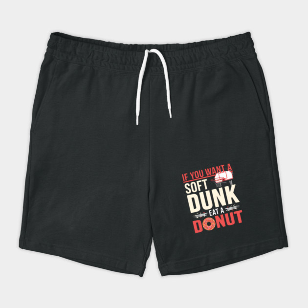 Funny Basketball Donut Pun Shirt – Soft Dunk Eat a Donut by MakerMind8.2