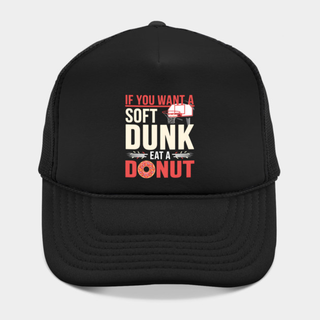 Funny Basketball Donut Pun Shirt – Soft Dunk Eat a Donut by MakerMind8.2