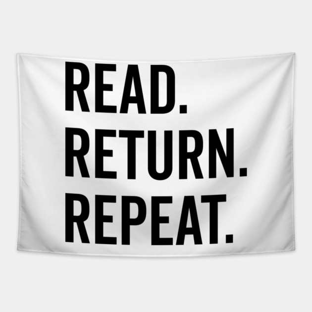 Read Return Repeat Tapestry by Frank Ring