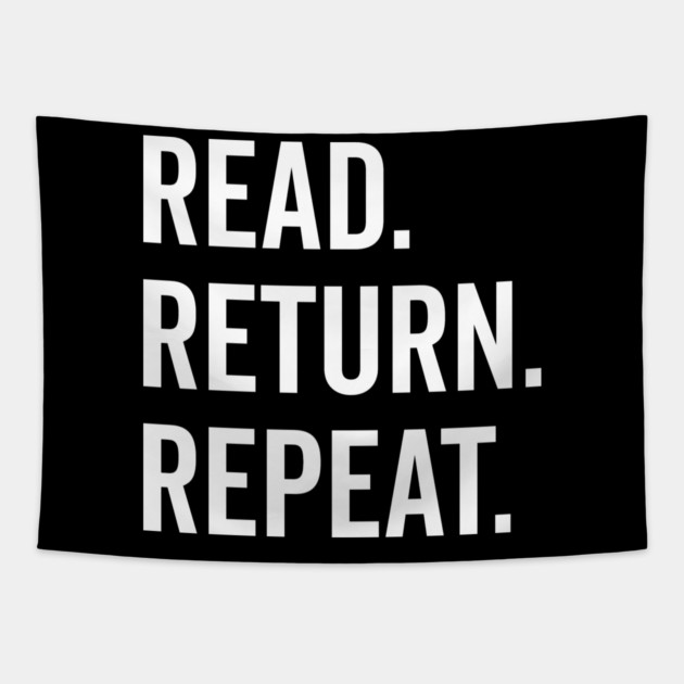 Read Return Repeat Tapestry by Frank Ring