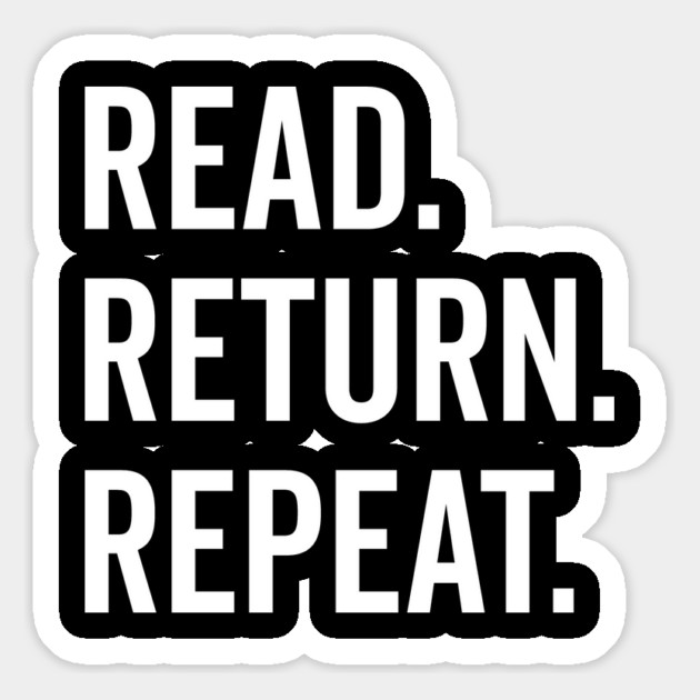 Read Return Repeat Magnet by Frank Ring