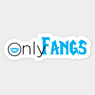 OnlyFangs T-Shirt – Funny World of Warcraft OnlyFangs Logo Astarion Vampire Bite Gamer Magnet